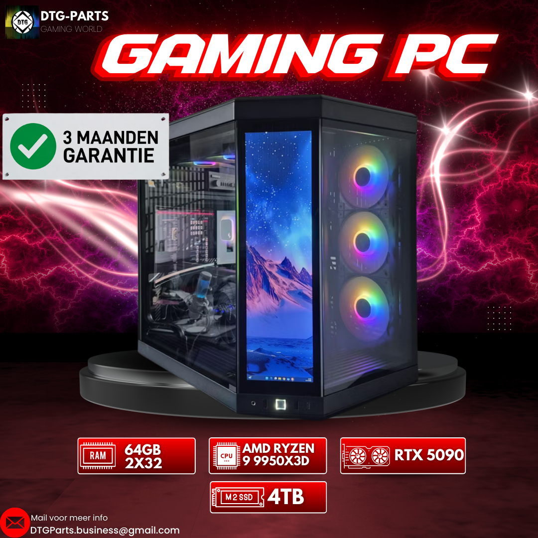 Gaming PC // RTX 5090 & AMD 9 9950X3D & 64GB & 4TB