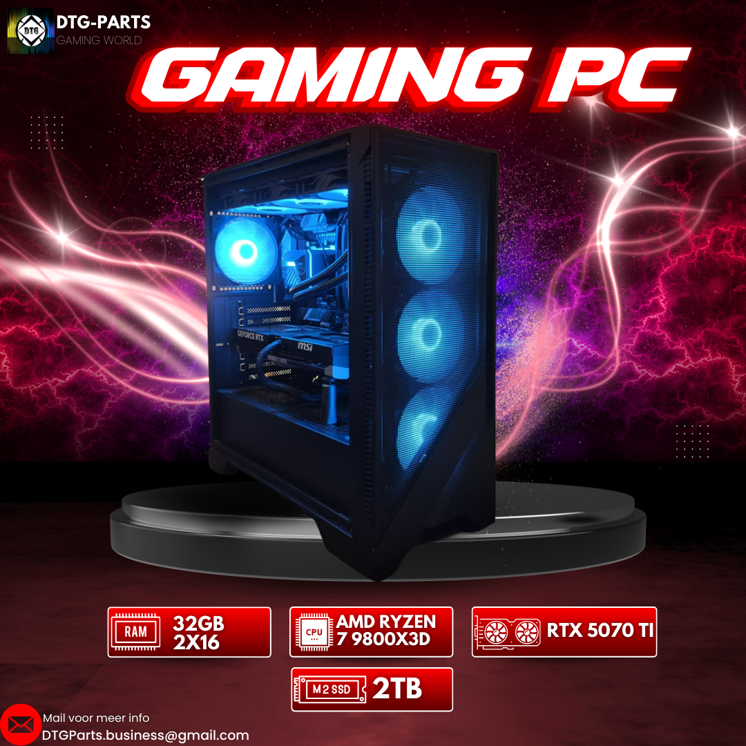 Gaming PC // RTX 5070 Ti & AMD Ryzen 7 9800X3D