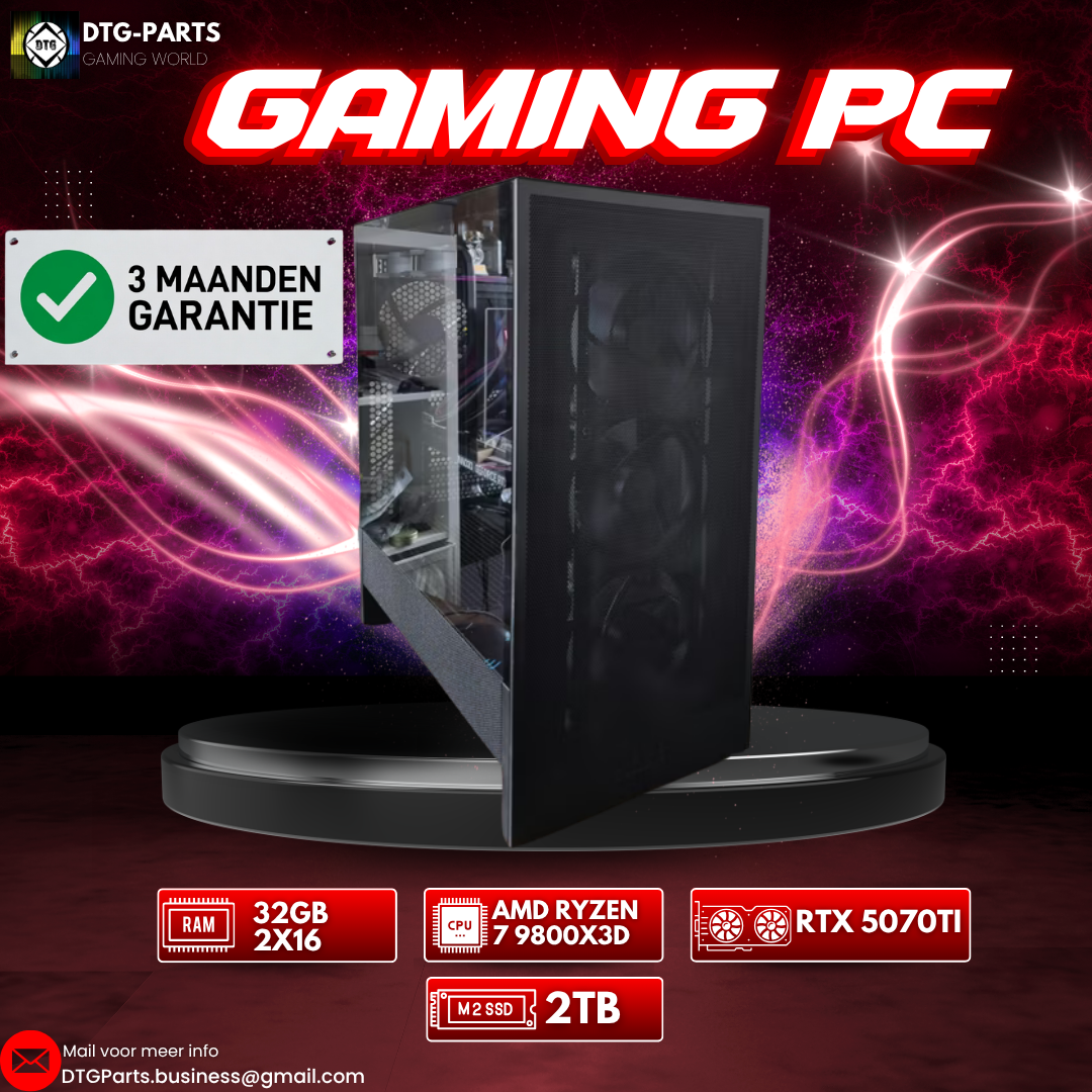 Gaming PC // RTX 5070 Ti & AMD Ryzen 7 9800X3D