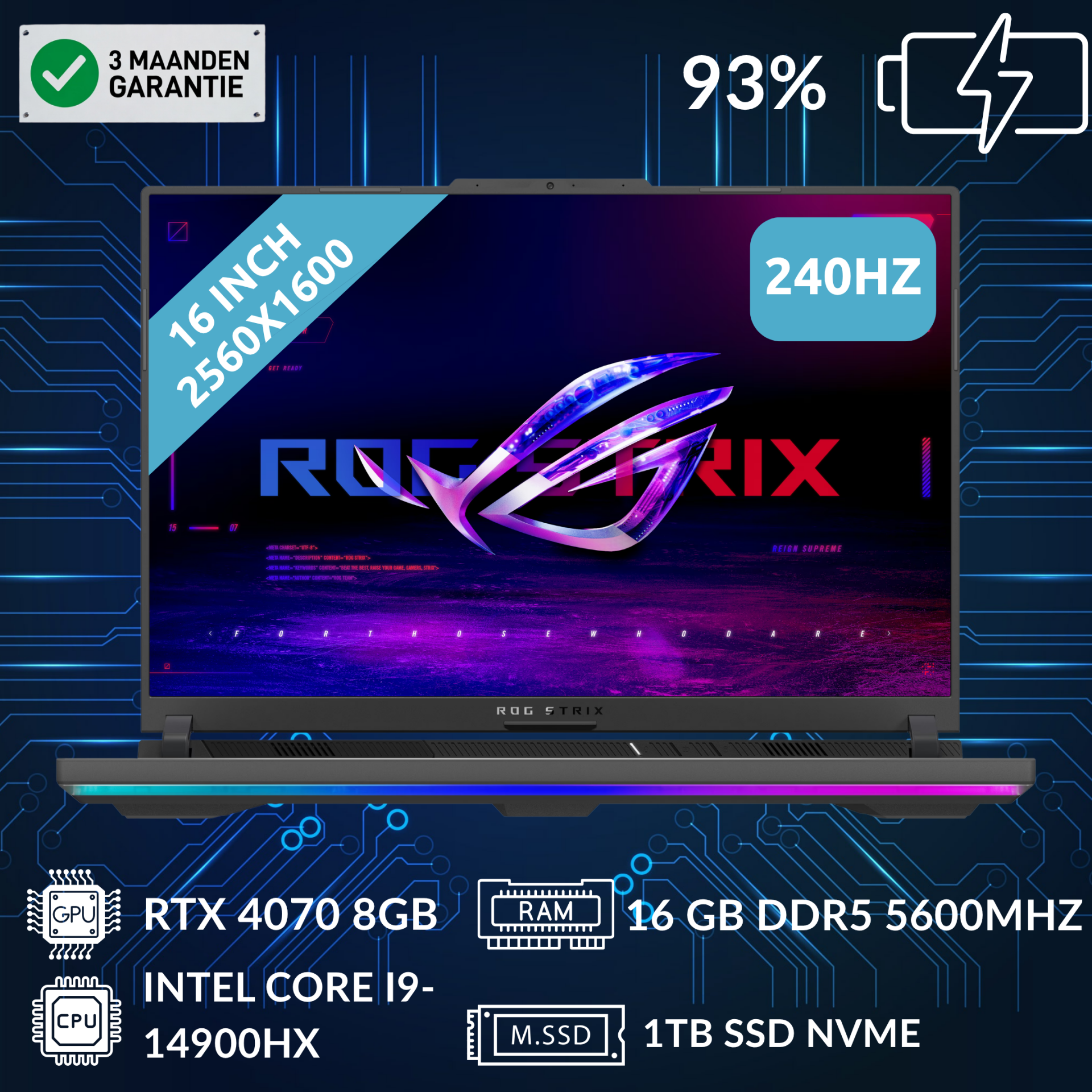 ASUS ROG Strix G16 (RTX 4070 & i9-14900HX)