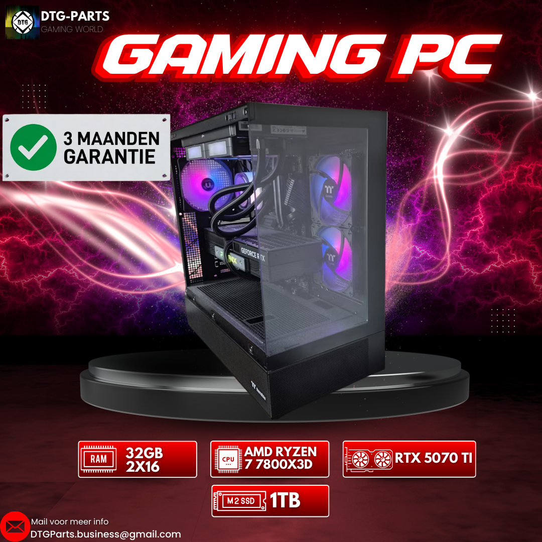 Gaming PC // RTX 5070 Ti & AMD Ryzen 7 7800X3D