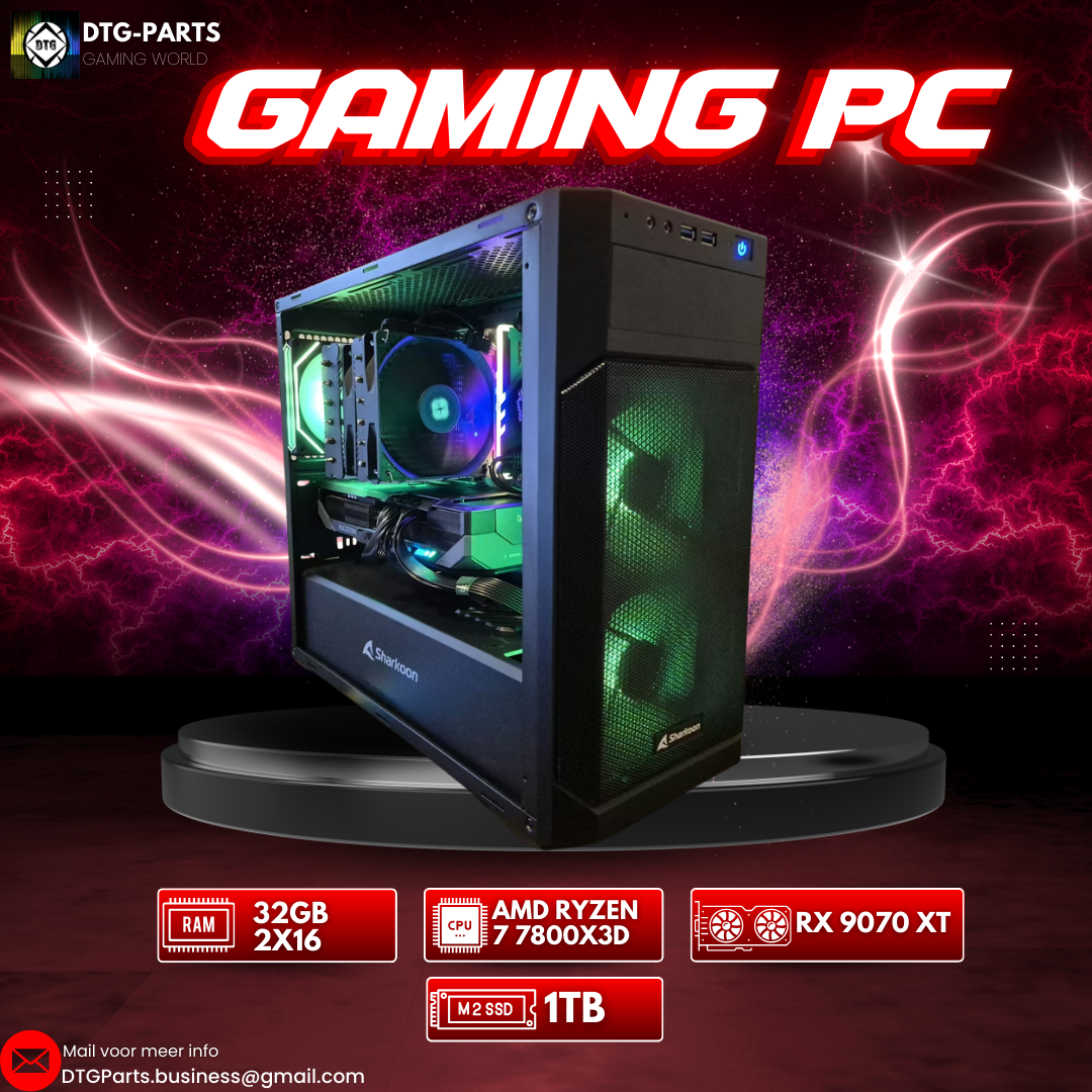 Gaming PC // RX 9070 XT & Ryzen 7 7800X3D