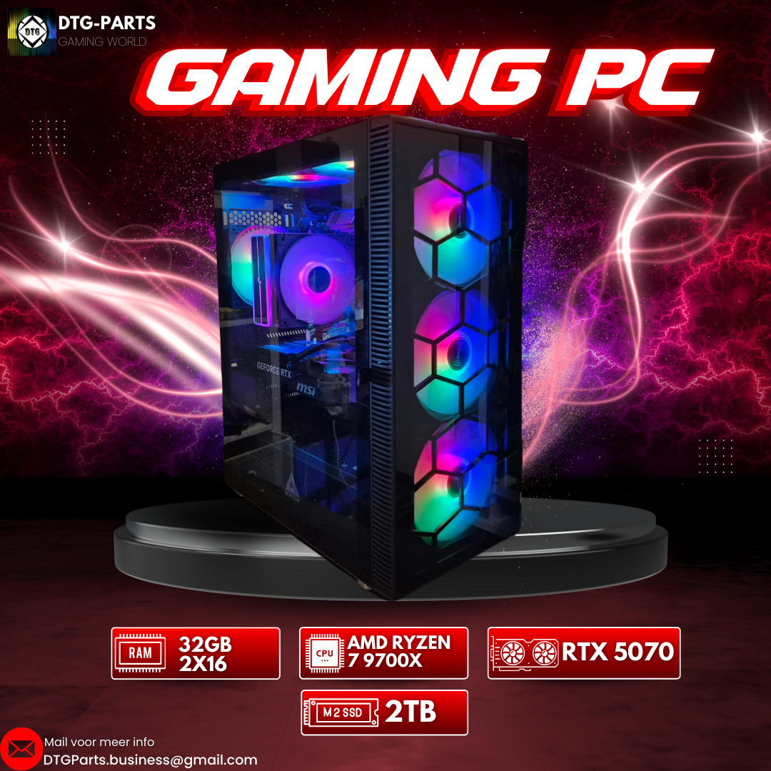 Gaming PC // RTX 5070 & AMD Ryzen 7 9700X