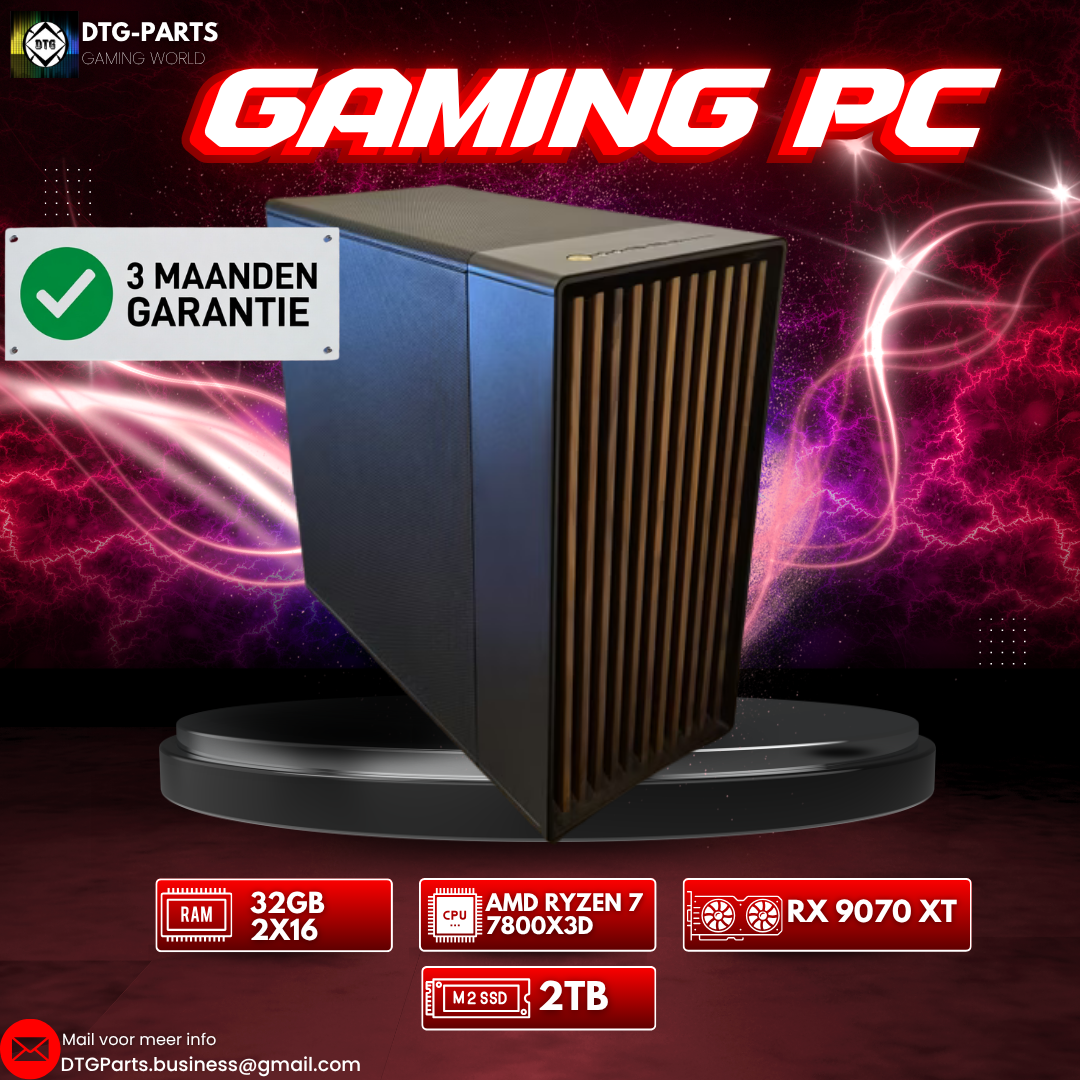 Gaming PC // RX 9070 XT & AMD Ryzen 7 7800X3D