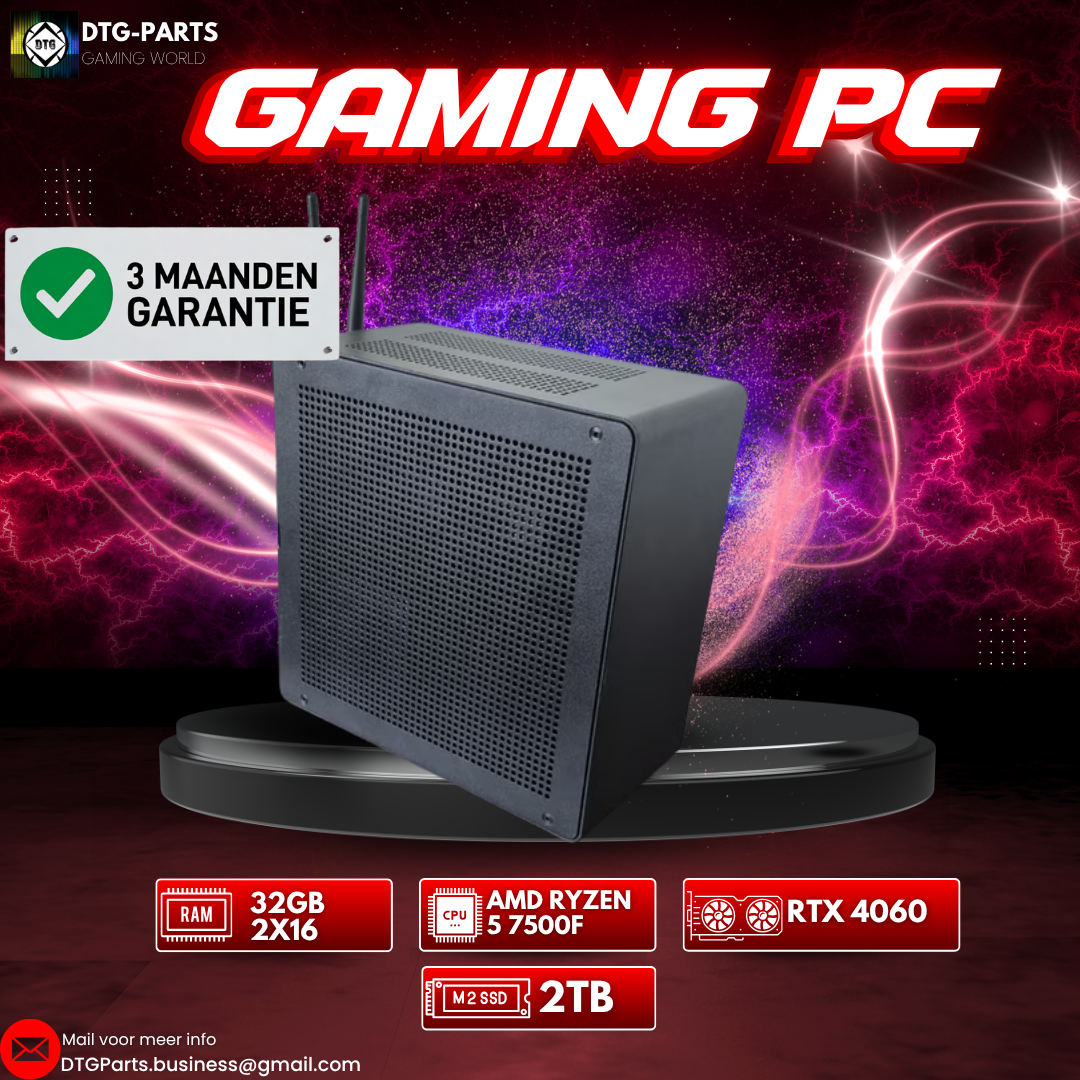 Gaming PC // RTX 4060 & AMD Ryzen 5 7500F
