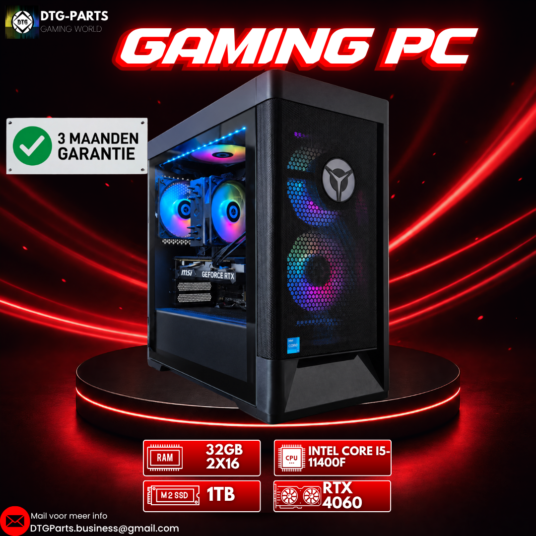 Gaming PC // RTX 4060 & Intel Core i5-11400F & 32GB