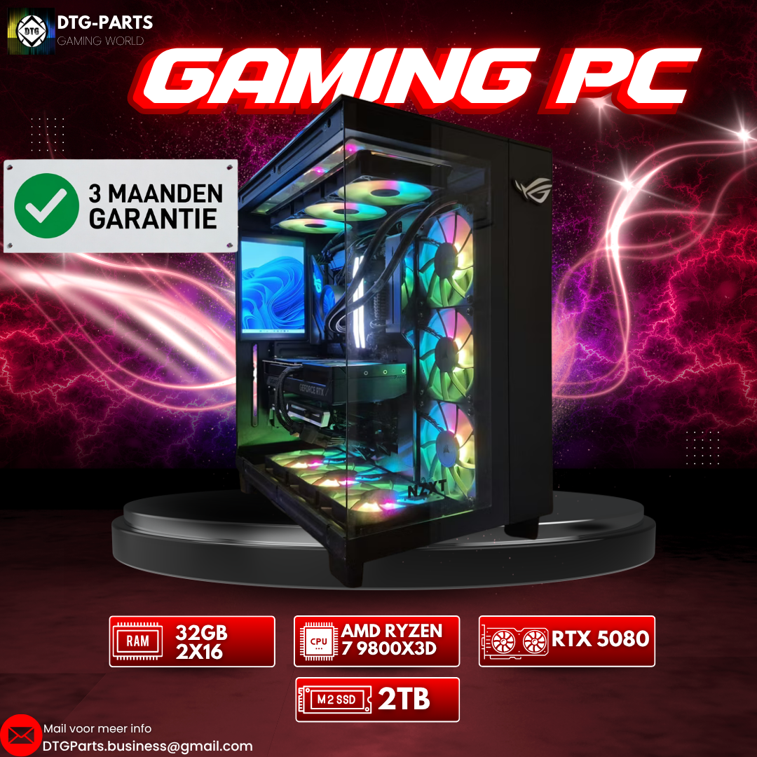 Gaming PC // RTX 5080 & AMD 7 9800X3D