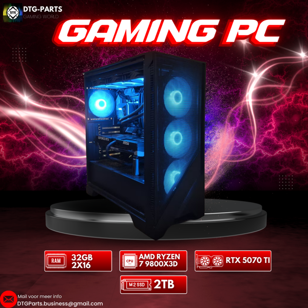 Gaming PC // RTX 5070 Ti & AMD Ryzen 7 9800X3D