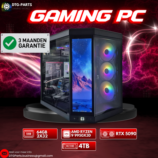 Gaming PC // RTX 5090 & AMD 9 9950X3D & 64GB & 4TB
