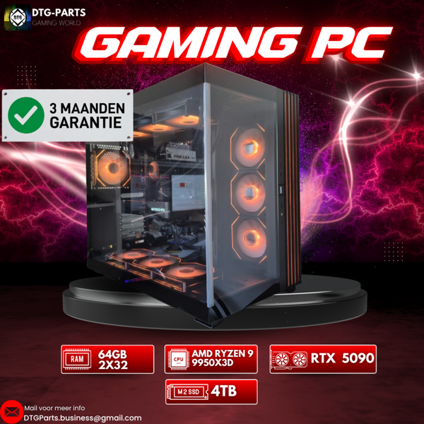 Gaming PC // RTX 5090 & AMD 9 9950X3D & 64GB & 4TB