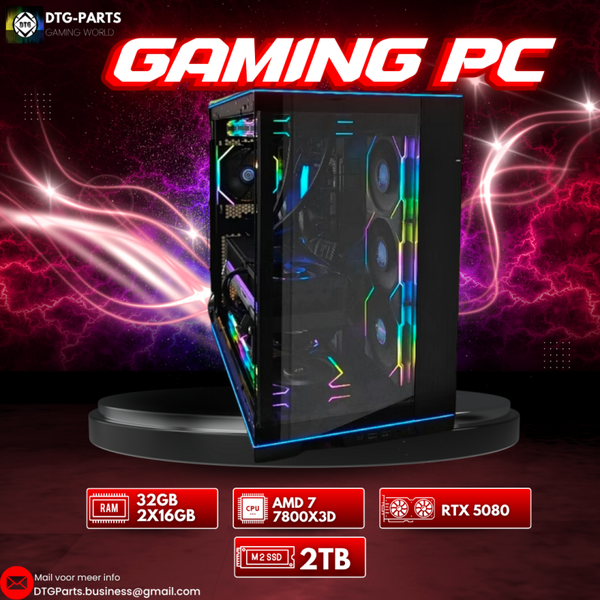 Lian li Gaming PC // RTX 5080 ROG Astral & AMD 7 7800X3D