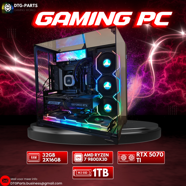 Gaming PC // RTX 5070 ti & AMD Ryzen 7 9800X3D