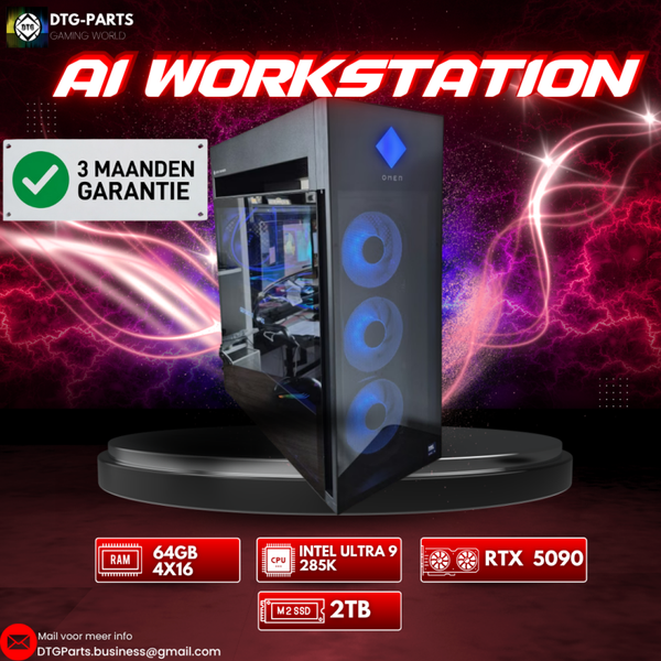 AI Workstation // RTX 5090 & Intel Ultra 9 285K & 64GB DDR5