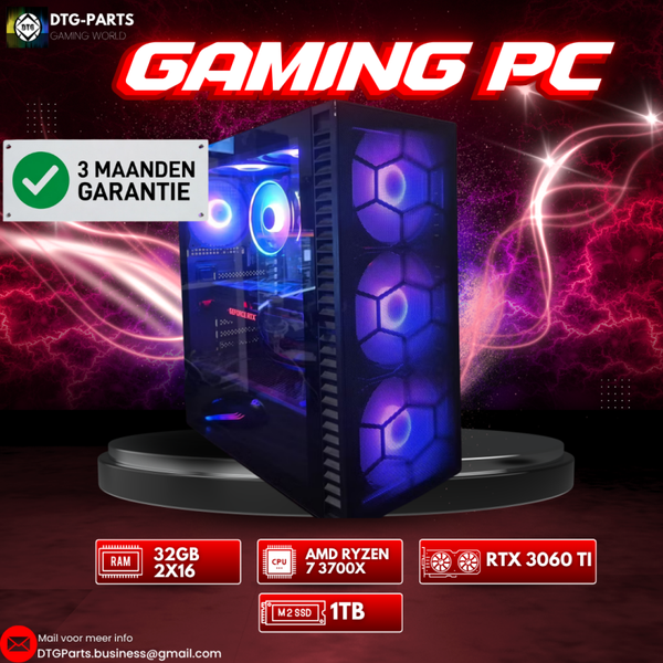 Gaming PC // RTX 3060 ti & AMD Ryzen 7 3700X & 32GB