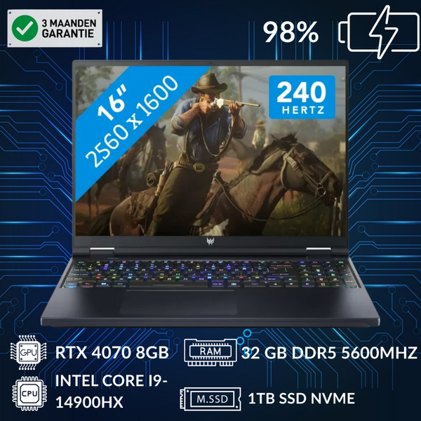 Acer Predator Neo 16 (RTX 4070 & Intel Core i9-14900HX & 32GB)