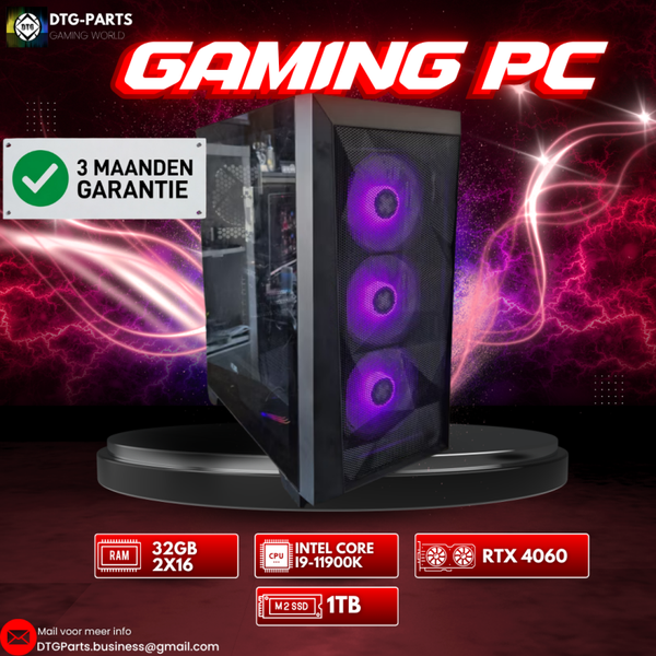 Gaming PC // RTX 4060 & Intel i9-11900K & 32GB