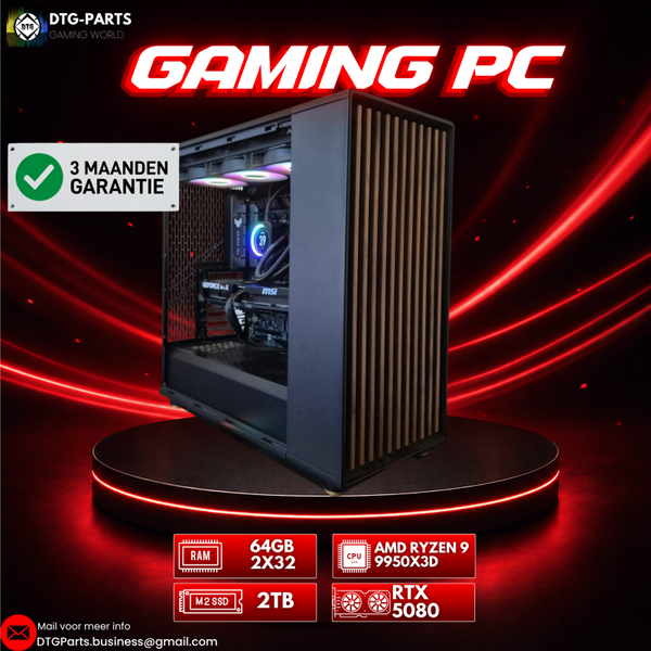 Gaming PC // RTX 5080 & AMD Ryzen 9 9950X3D & 64GB & 2TB