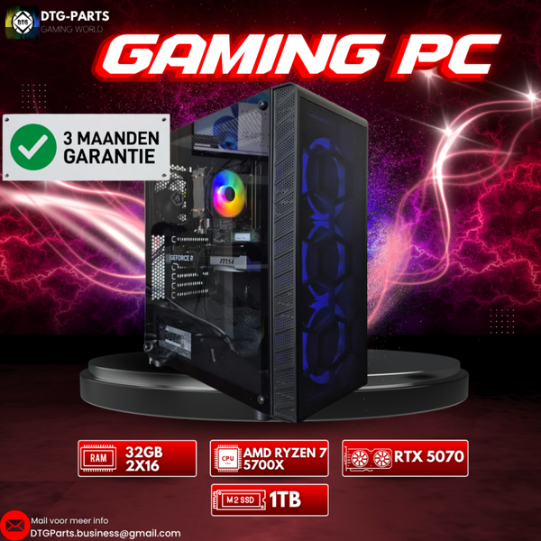 Gaming PC // RTX 5070 & AMD Ryzen 7 5700X