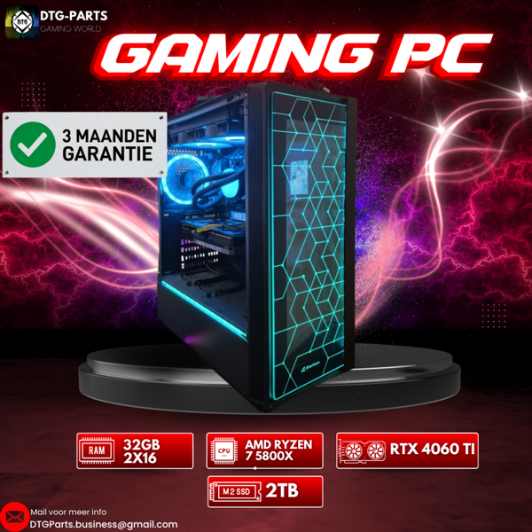 Gaming PC // RTX 4060 ti 16GB & AMD 7 5800X & 32GB