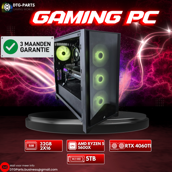 Gaming PC // RTX 4060 ti 16GB & AMD 5 5600X & 32GB & 2TB