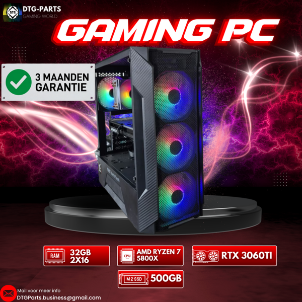 Gaming PC // RTX 3060 ti & AMD 7 5800X & 32GB