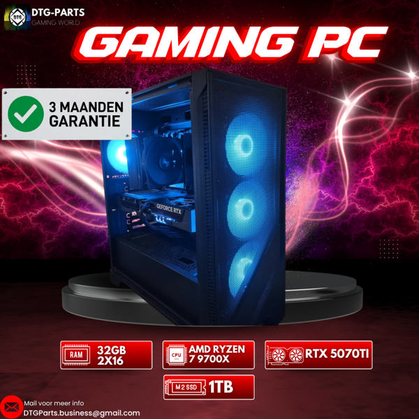Gaming PC // RTX 5070 Ti & AMD Ryzen 7 9700X