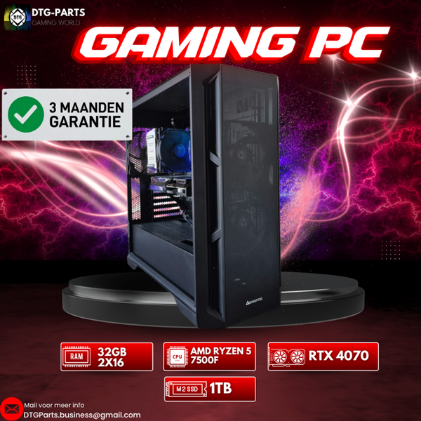 Gaming PC // RTX 4070 & AMD 5 7500F & 32GB