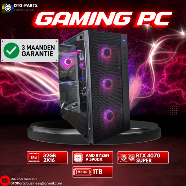 Gaming PC // RTX 4070 Super & AMD 9 5900X & 32GB