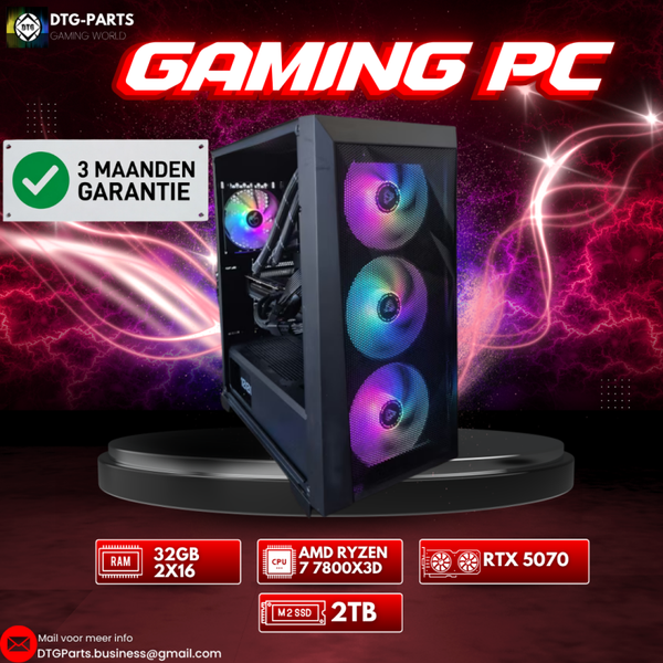 Gaming PC // RTX 5070 & AMD Ryzen 7 7800X3D