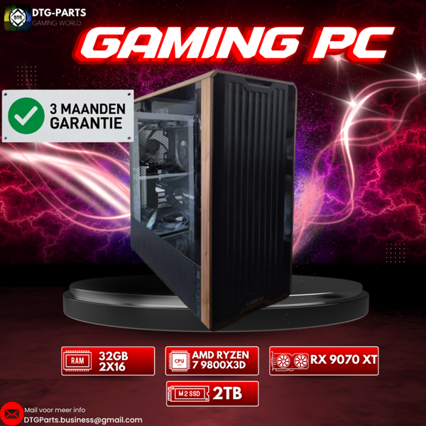 Gaming PC // RX 9070 XT & AMD Ryzen 7 9800X3D
