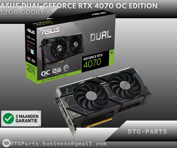 ASUS Dual GeForce RTX 4070 OC Edition 12GB GDDR6X