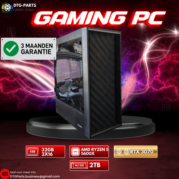 Gaming PC // RTX 3070 & AMD 5 5600X & 1TB SSD
