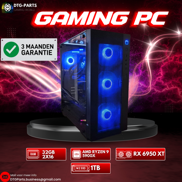 Gaming PC // RX 6950 XT & AMD Ryzen 9 5900X & 32GB