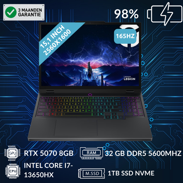 Lenovo Legion 5 (RTX 5070 & Intel Core i7-13650HX & 32GB OLED)