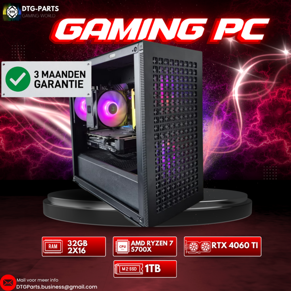 Gaming PC // RTX 4060 ti & 5700X & 32GB