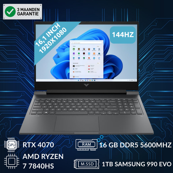 HP Victus 16-s0045nd (RTX 4070 & AMD Ryzen 7 7840HS)