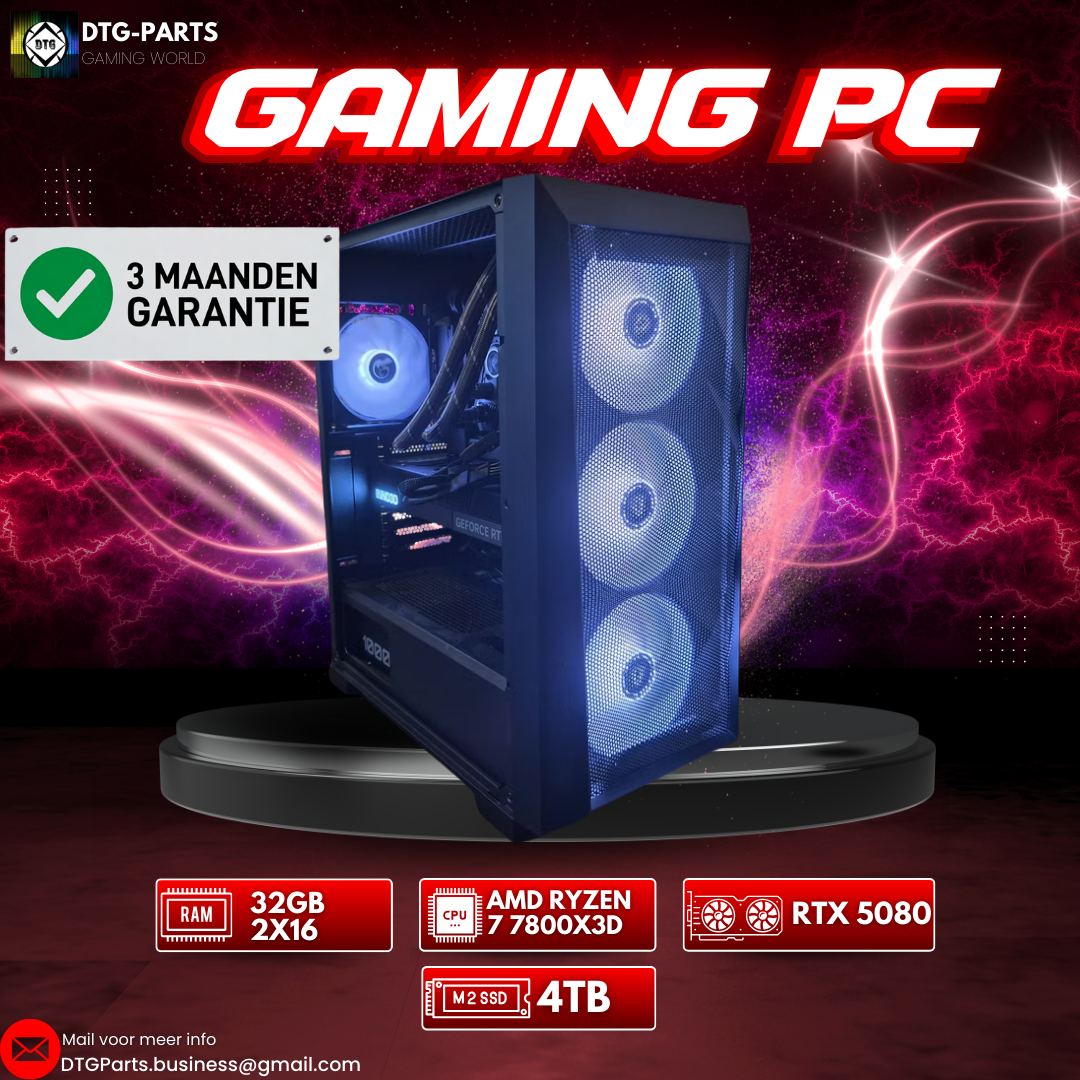 Gaming PC // RTX 5080 & AMD 7 7800X3D & 4TB