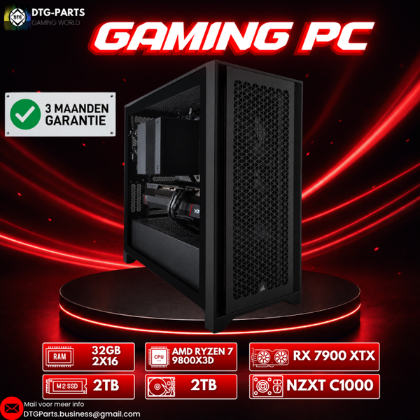 Gaming PC // RX 7900 XTX & AMD Ryzen 7 9800X3D & 4TB