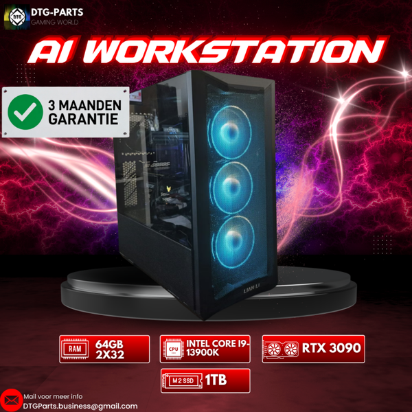AI Workstation // RTX 3090 & Intel Core i9-13900K & 64GB