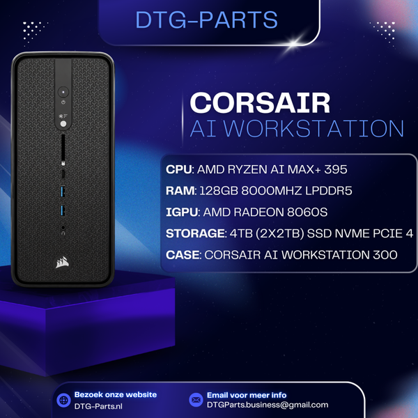 Corsair AI Workstation 300 (AMD AI MAX 395 & 128GB LPDDR5 & 4TB)