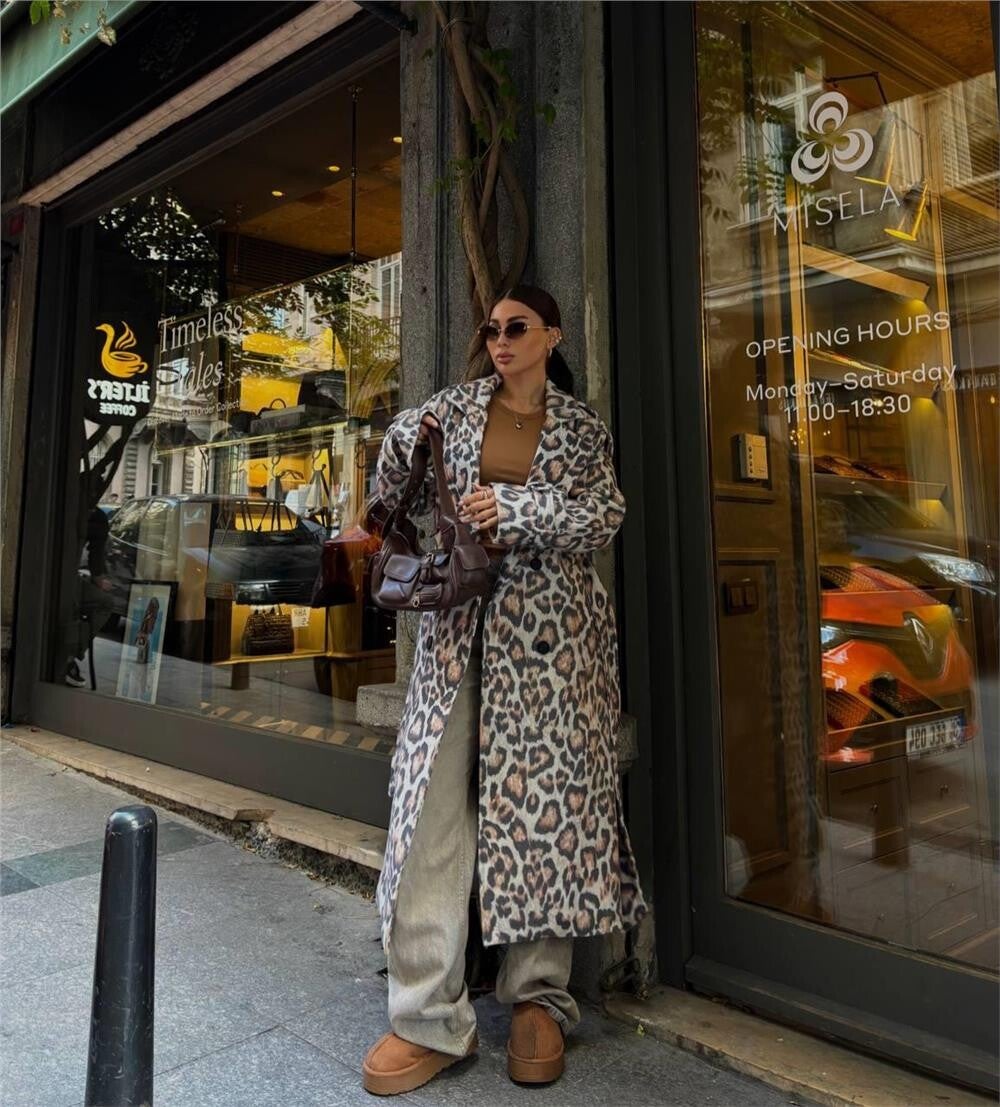 Manteau rétro - Léopard