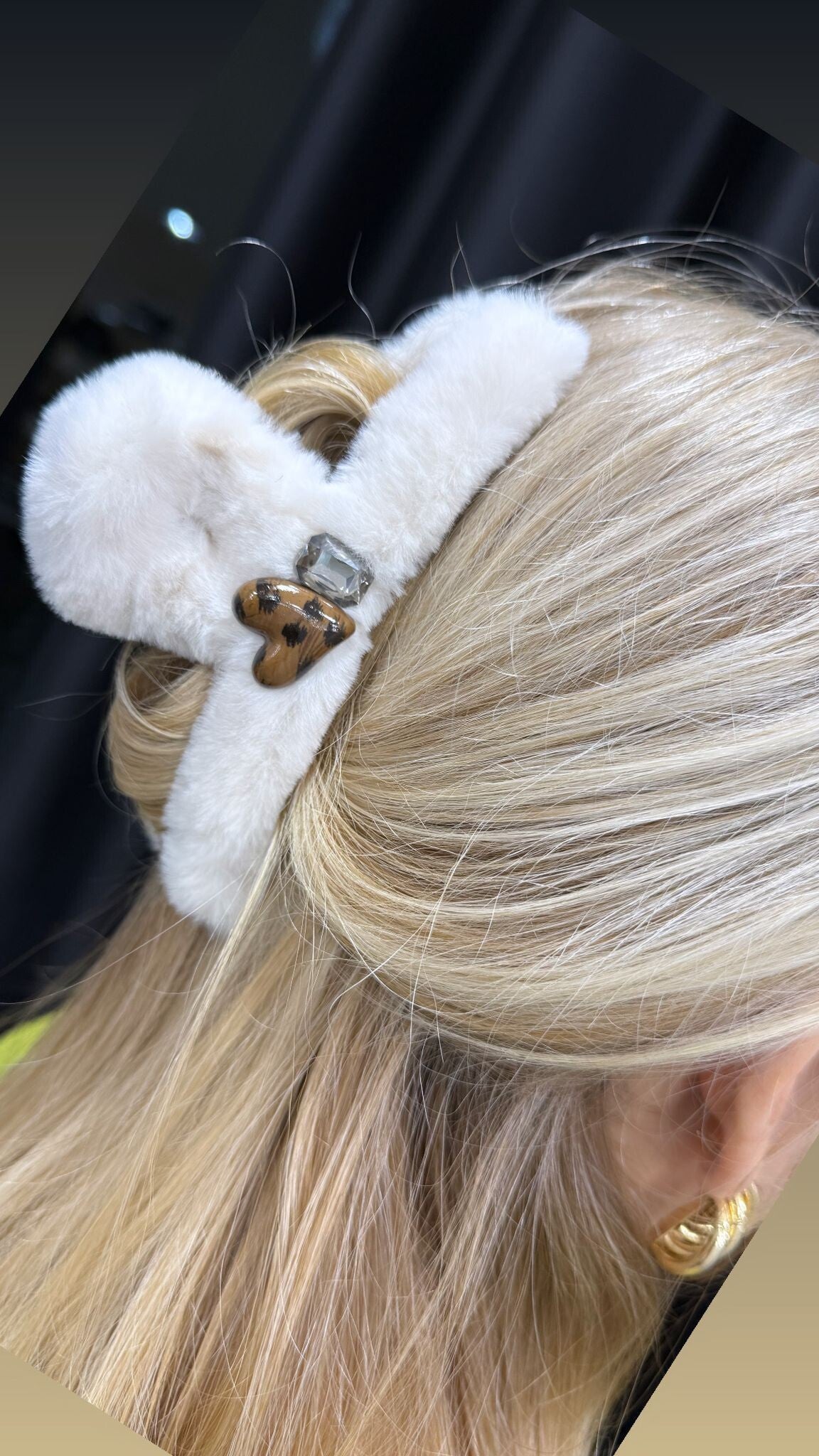 Pince cheveux - En peluche