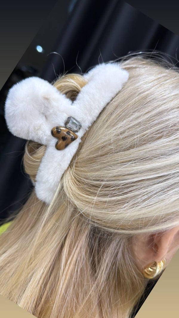 Pince cheveux - En peluche