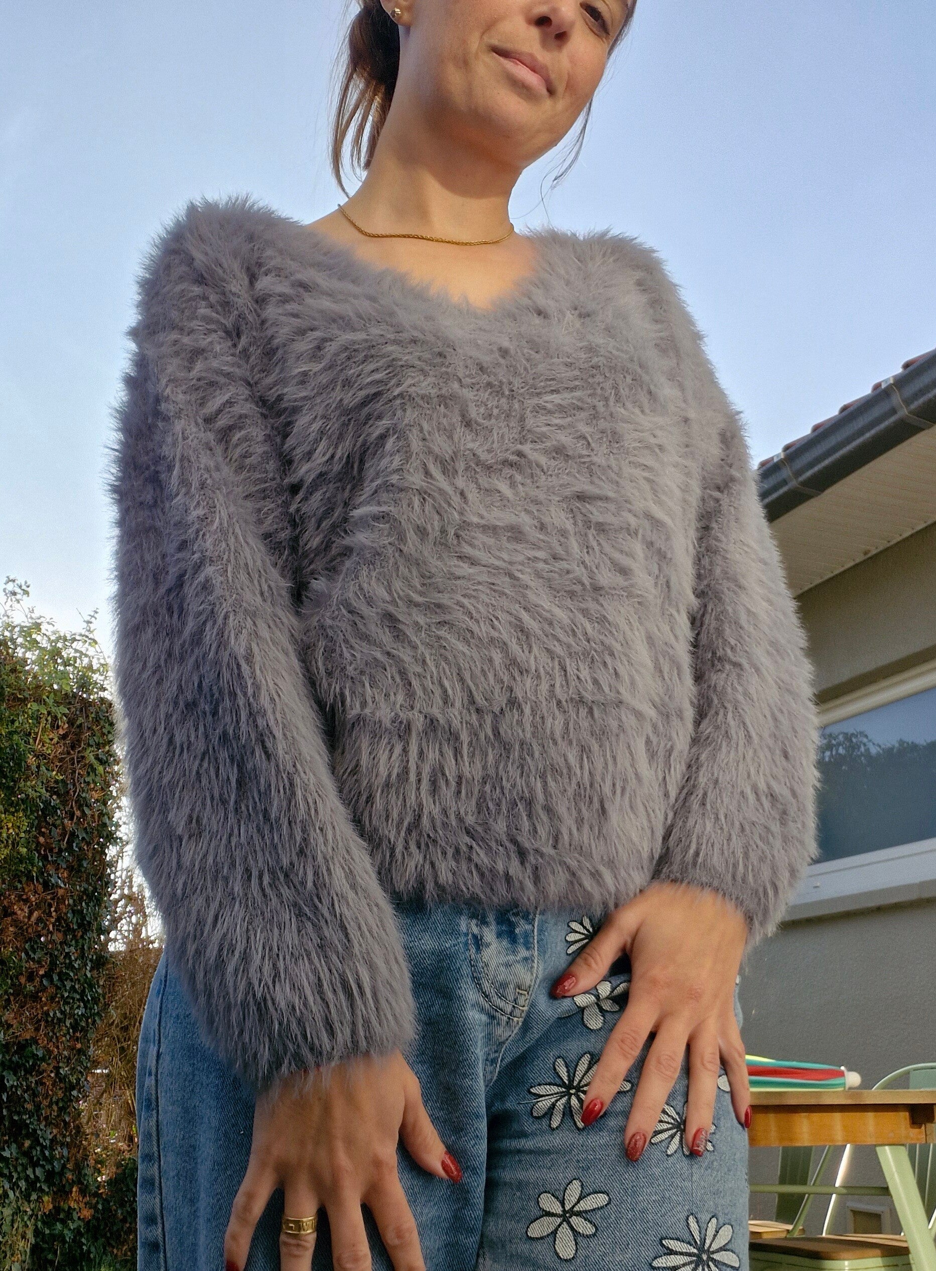 Pull pilou-pilou cocooning - Gris