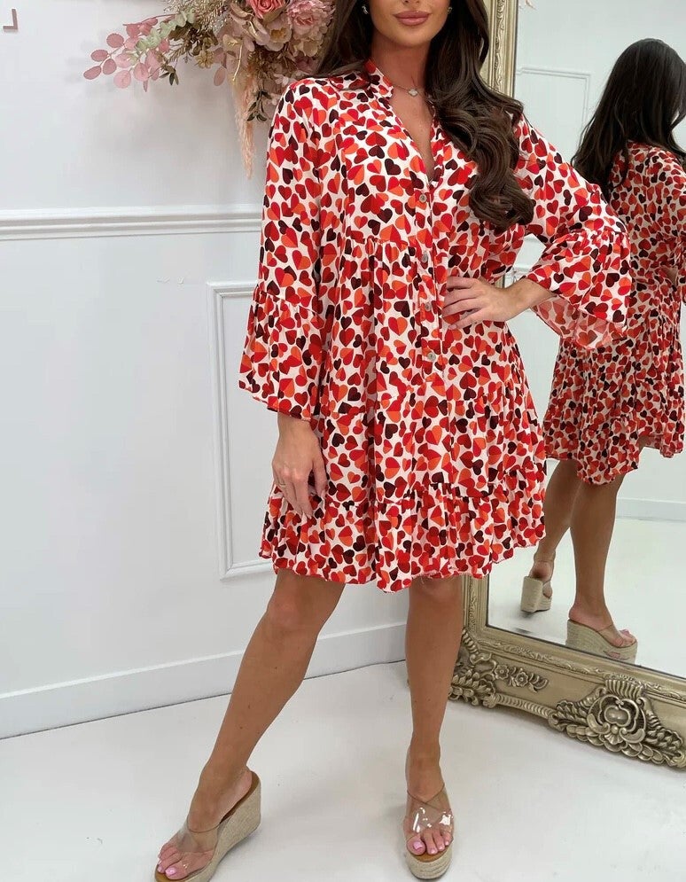 Robe imprimé cœurs