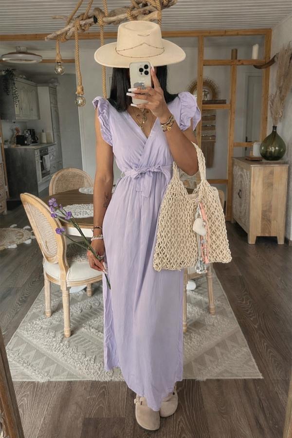 Robe longue - Lavande / Lange jurk in lavendel