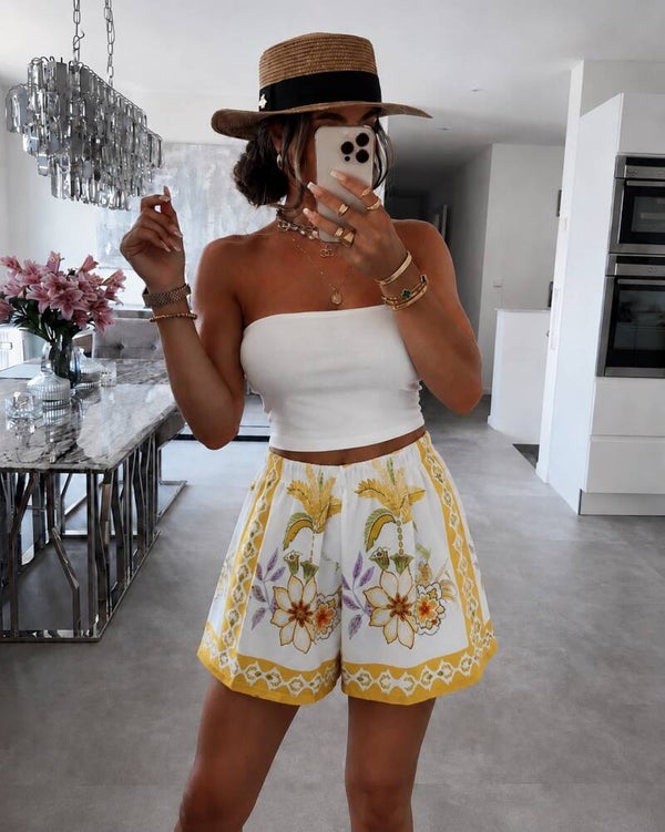 Short Tropical – Imprimé Bohème Chic