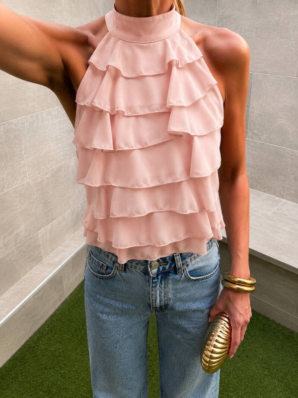 Top Drapé Tendance Dos Nus