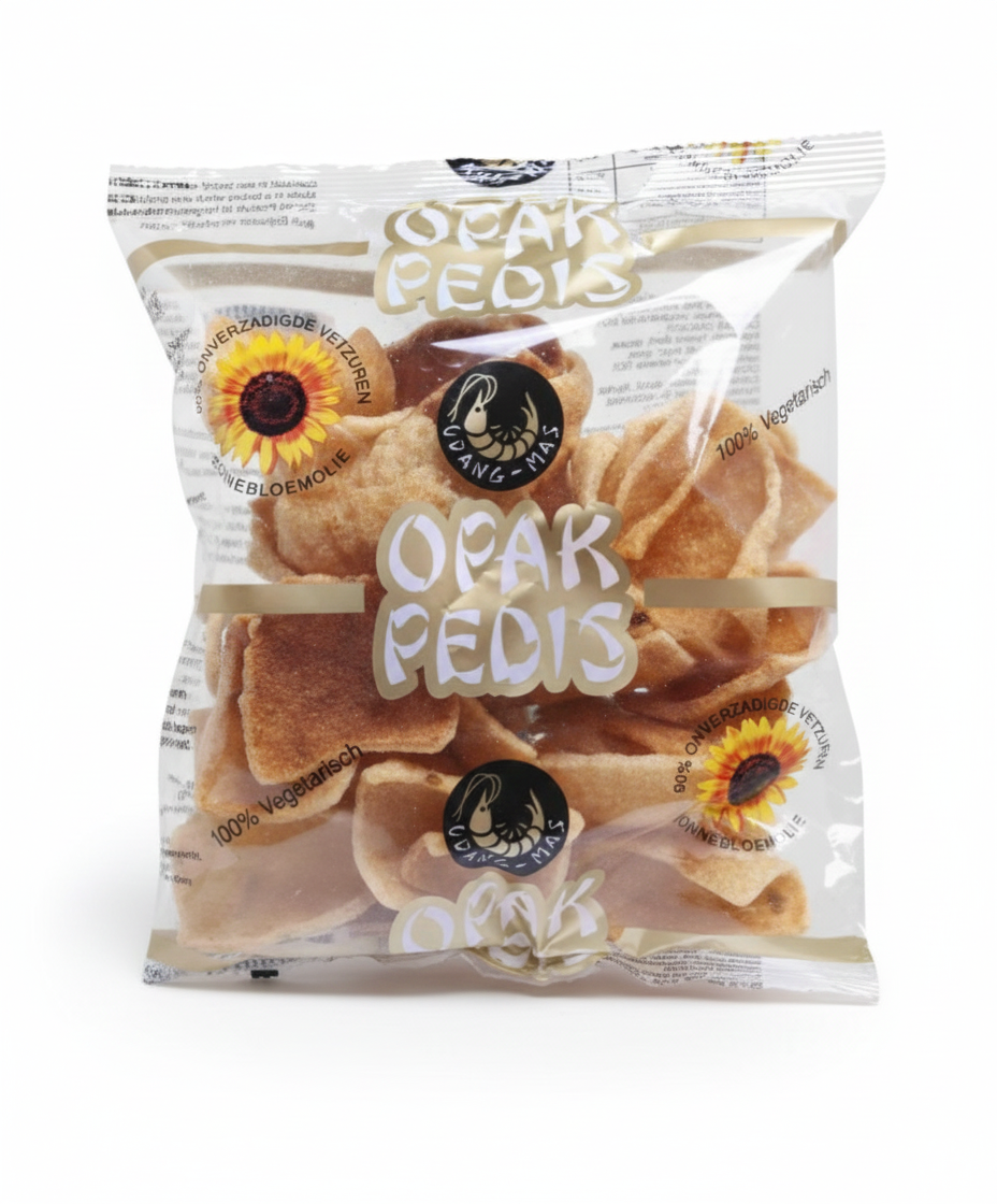 Opak Pedis ( Cassave kroepoek pittig)