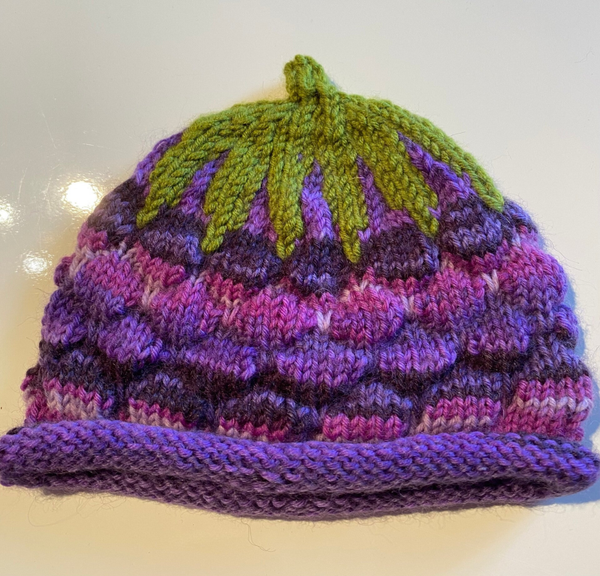 Kindermütze Beere Violett